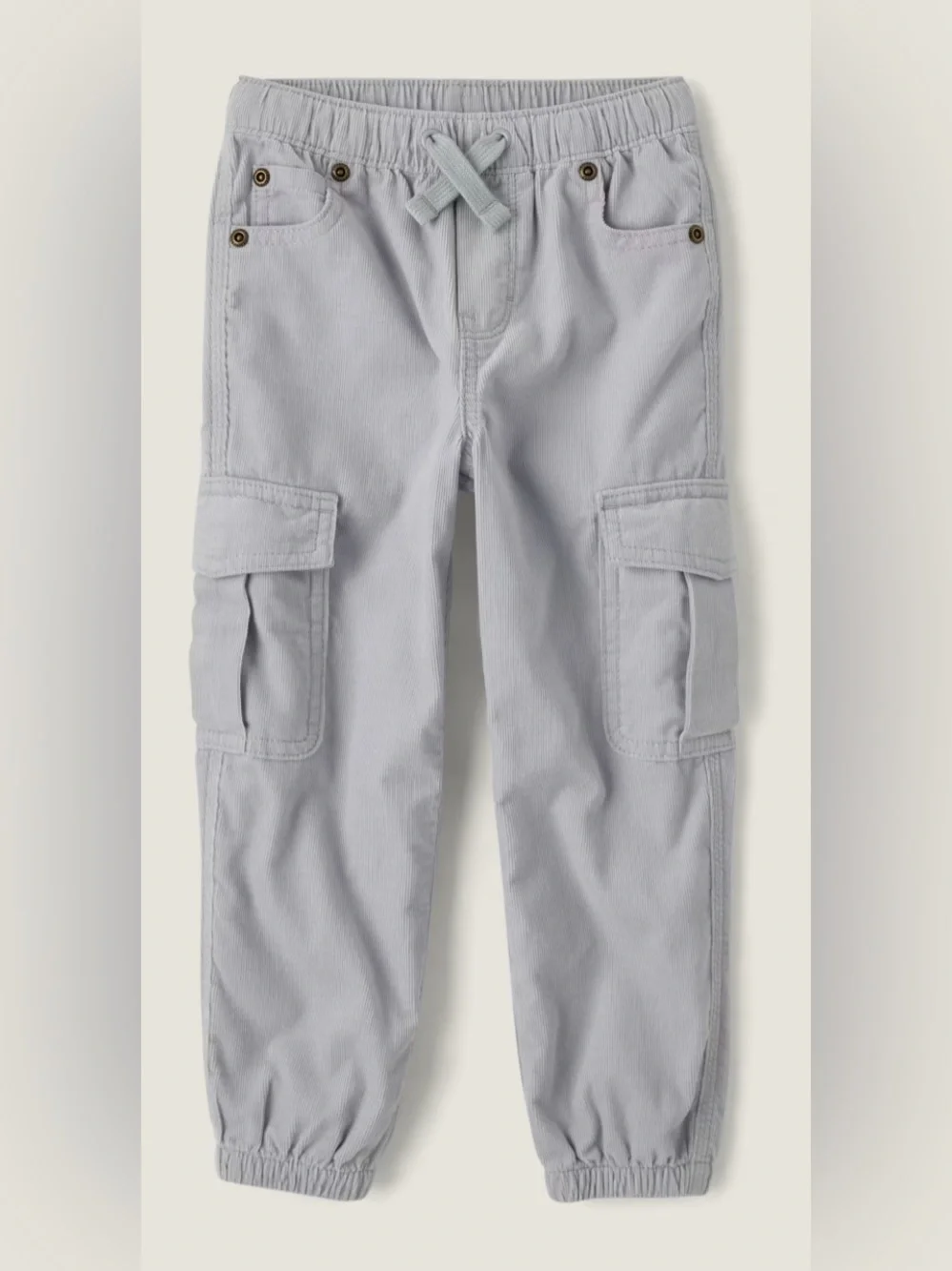 Gymboree Boys Cargo Jogger Pants - Little Snowflake - Gray
